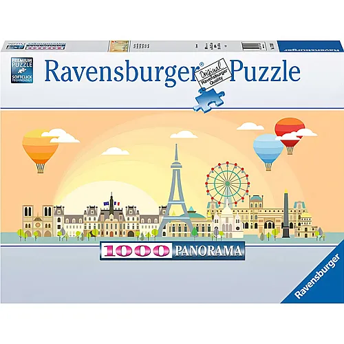 Ravensburger Puzzle Panorama Ein Tag in Paris (1000Teile)