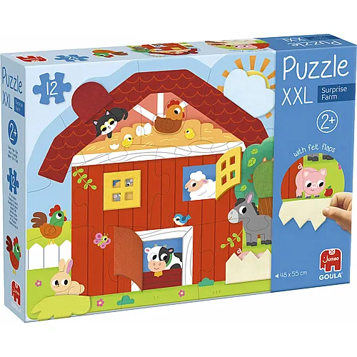 Jumbo Goula Puzzle XXL Surprise Farm - 12st.