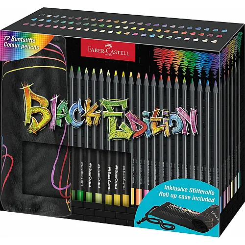 Faber-Castell Farbstifte Black Edition Roll (72Teile)