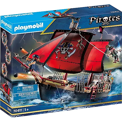 PLAYMOBIL Pirates Totenkopf-Kampfschiff (70411)