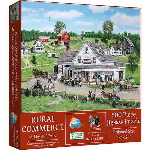 SunsOut Puzzle Bob Fair L�ndlich Gewerbe - 500 Teile