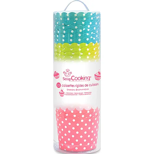 ScrapCooking Cupcake-F�rmchen gepunktet - � 6 x 4.5 cm