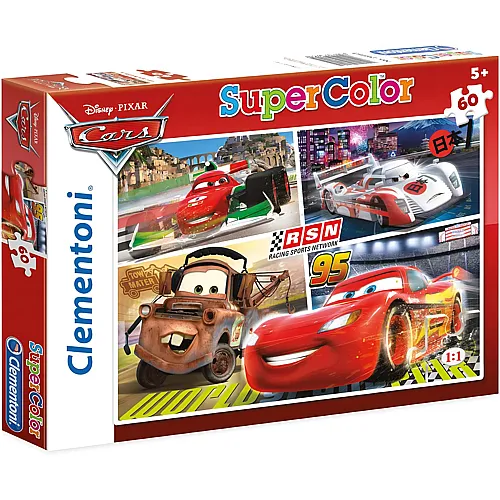 Clementoni Puzzle Supercolor Disney Cars - 60 Teile