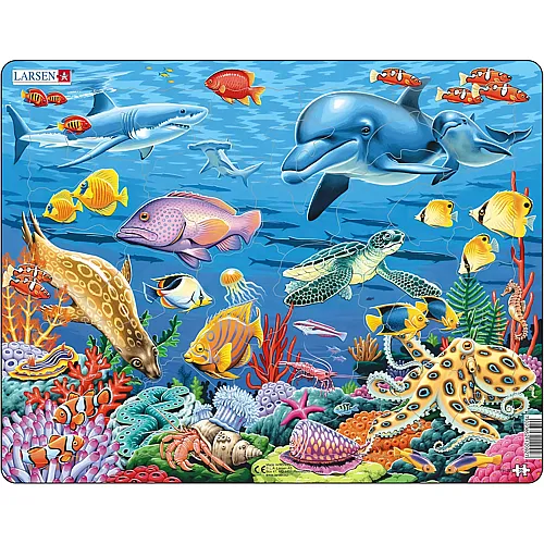 Larsen Puzzle Puzzle Tiere � Korallenriff, 35 Teile.