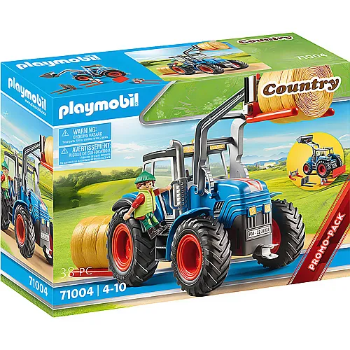 PLAYMOBIL Country Grosser Traktor mit Zubehr (71004)
