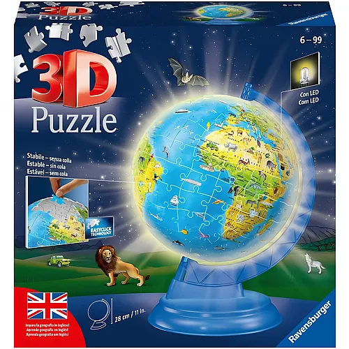 Ravensburger Puzzle Globe English Night Edition - 188 Teile
