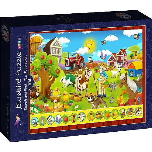 Bluebird Puzzle Suchen und Finden - Der Bauernhof - 104 Teile