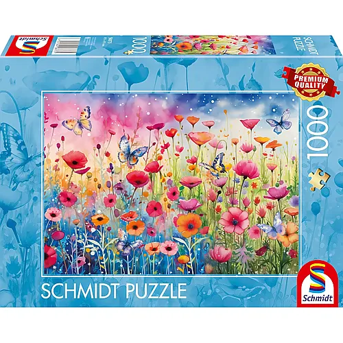 Mohnblumenwiese - 1000 Teile