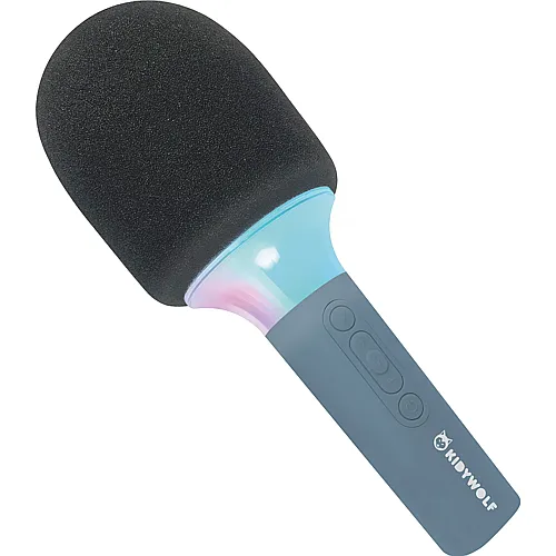 Mikrofon Bluetooth mit Licht blau