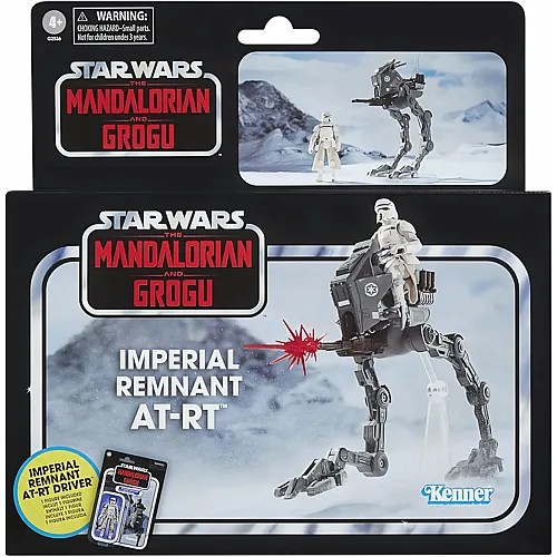 Hasbro Star Wars The Vintage Collection Restimperium AT-RT, The Mandalorian & Grogu Premium Fahrzeug mit Action-Figur (Skala 9,5 cm)