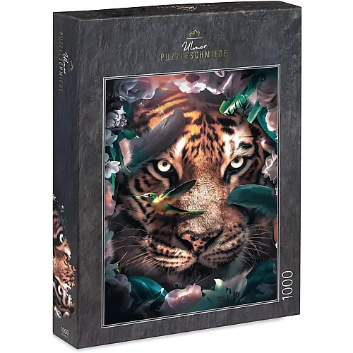 H�uptlingsschmuck - Majest�tisches Portrait des Tiger - 1000 Teile