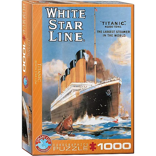Eurographics Puzzle Titanic - White Star Line - 1000 Teile
