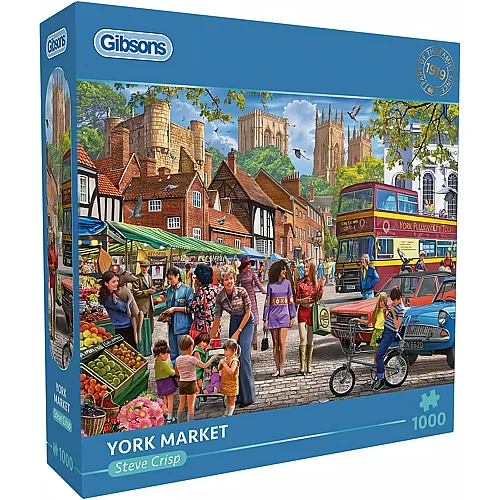 Gibsons Puzzle Steve Crisp York Market - 1000 Teile