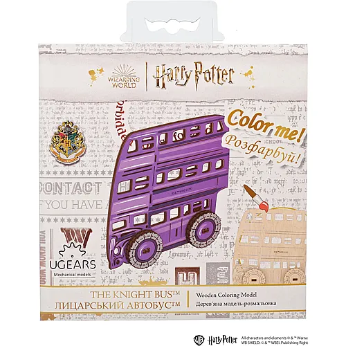 Ugears Model HP Coloring Der Ritterbus 11 St. (fr-de-en-pol-es-ukr)