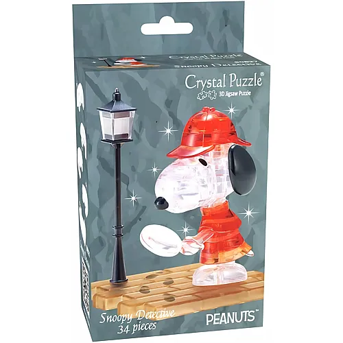 HCM Kinzel Crystal Puzzle Snoopy Detektiv - 34 Teile