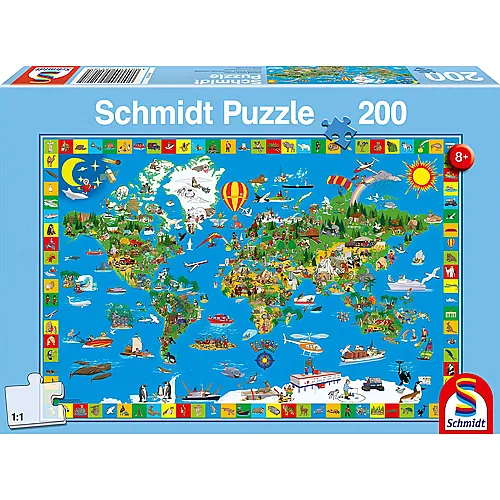 Schmidt Puzzle Deine bunte Erde (200Teile)