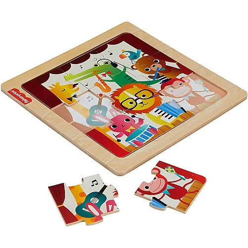 Fisher-Price Mini-Holzpuzzle enth�lt 1 Puzzle mit 9 einfach zu verbindenden Teilen.