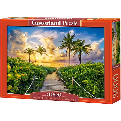 Castorland Puzzle Colorful Sunrise in Miami, USA - 3000 Teile