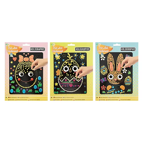 Grafix Holographic Punkt Aufkleber Kunst Ostern