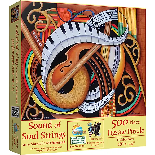 SunsOut Puzzle Marcella Muhamad Sound of Soul Strings - 500 Teile