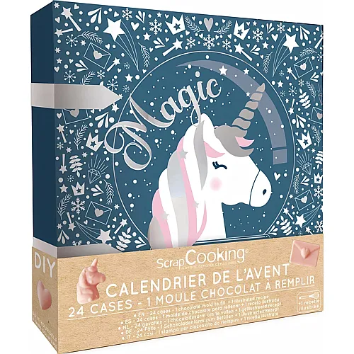 Adventskalender Einhorn f�r 24 Schokolade & Rezept  Backen