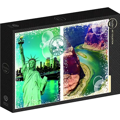 Grafika Puzzle Art Collection Reisen rund um die Welt - Vereinigte Staaten von Amerika - 1000 Teile