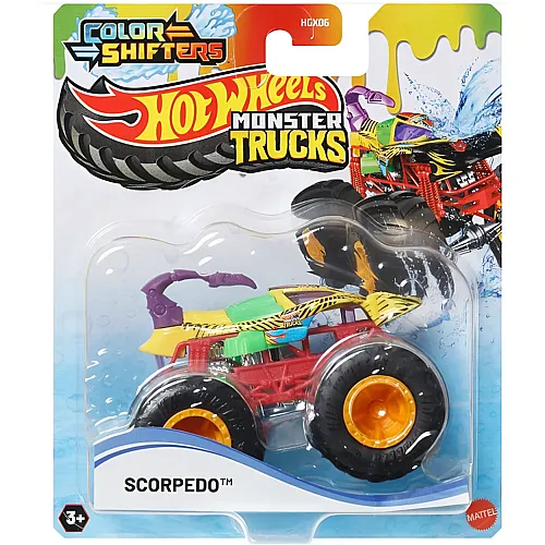 Hot Wheels Monster Trucks Color Shifters Scorpedo - 1:64