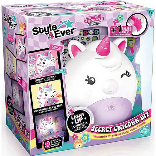 Canal Toys Secret Deco DIY Einhorn Lampe