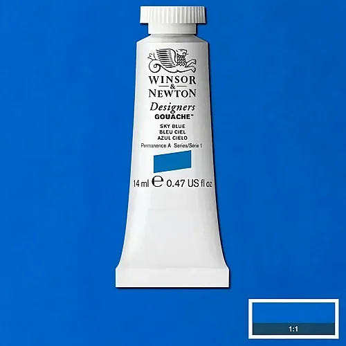 Winsor & Newton W&n Designers Gouache 14ml Tube Himmelblau