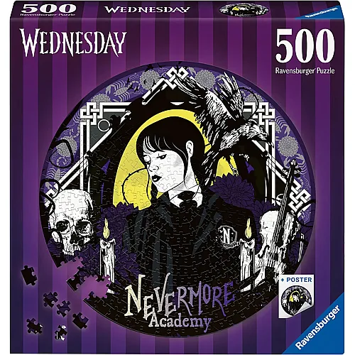 Ravensburger Puzzle Wednesday - Nevermore Academy (500Teile)
