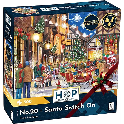 HOP - House of Puzzles No.20 - Santa Switch On (500Teile)