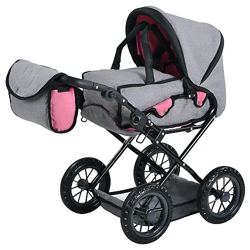 Knorrtoys Puppenwagen Kombi Ruby Jeans Grau