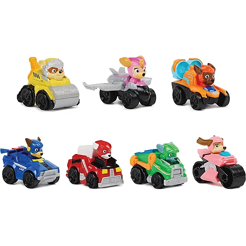 Spin Master Mighty Movie Paw Patrol Pup Squad Racers Geschenkset (7Teile)