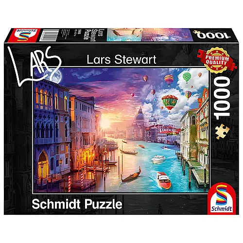 Schmidt Puzzle Lars Stewart Venedig, Night and Day (1000Teile)