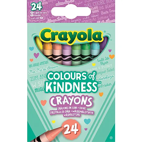 Crayola Colors of Kindness Wachsmalstifte - 24 Teile