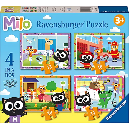 Ravensburger Puzzle 4in1 Milo (12-24)