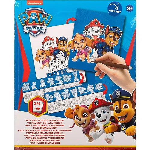 Canenco Paw Patrol Filz-Kunst und Malbuch