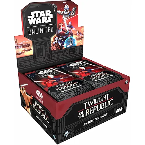Fantasy Flight Games - Star Wars: Unlimited TCG Twilight of The Republic Booster Display (24 Booster Packs) - Trading Card Game f�r Kinder und Erwachsene, Alter 12+, 2+ Spieler, 20 Minuten, Englisch (EN)