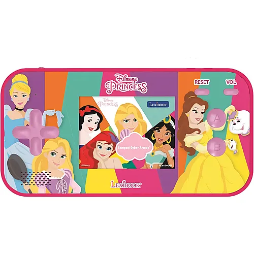 Lexibook Disney Princess Compact Arcade Spielkonsole- Bildschirm 2,5'' 150 Spiele