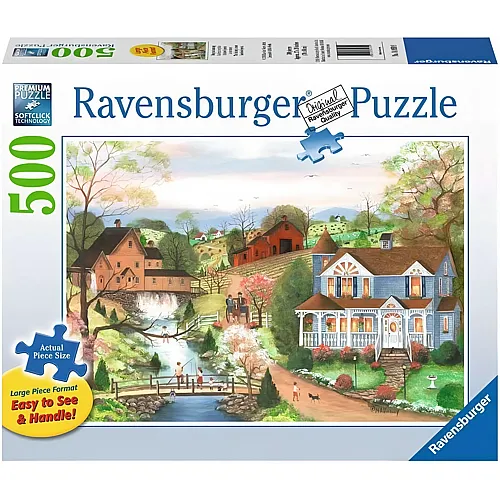 Ravensburger FISHING LESSON 500 PC LARGE FO