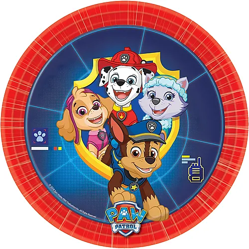 Amscan Paw Patrol Partyteller 18cm - 8 Teile