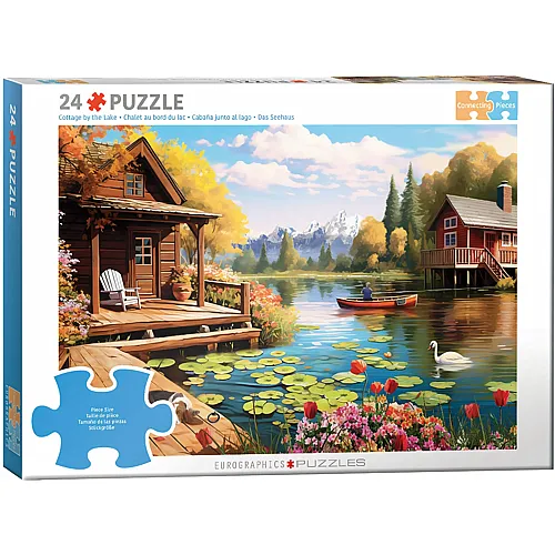 Eurographics Puzzle Connecting Pieces Das Seehaus - 24 Teile