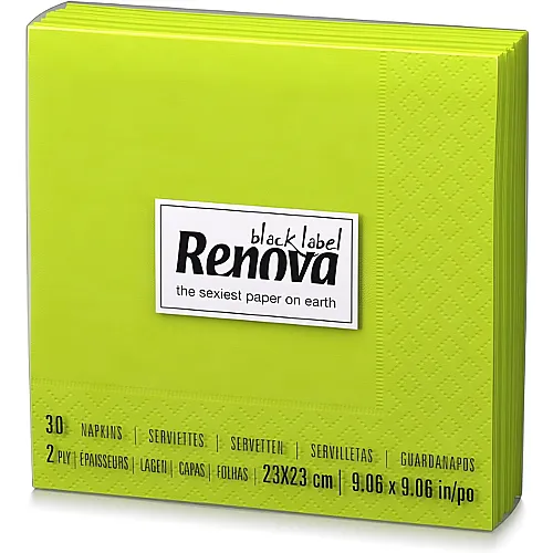 RENOVA Servietten klein gr�n - 30 Teile