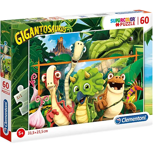 Clementoni Puzzle Supercolor Gigantosaurus - 60 Teile