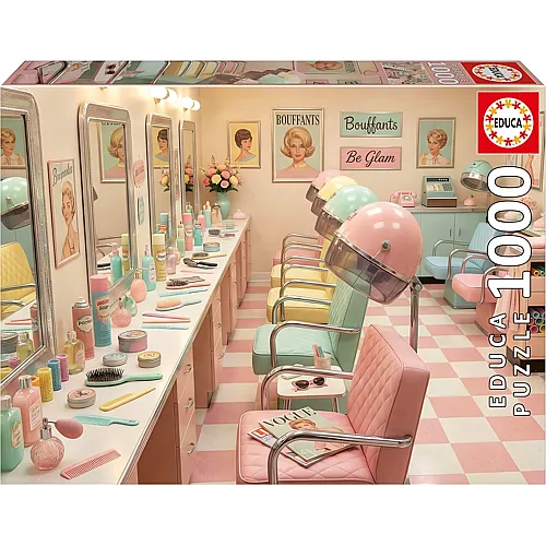 Educa Puzzle Retro-Glamour-Salon - 1000 Teile