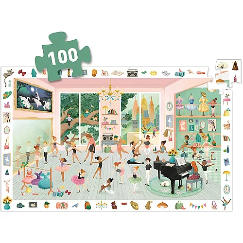 Djeco Wimmelpuzzle Die Tanzschule 100 Teile