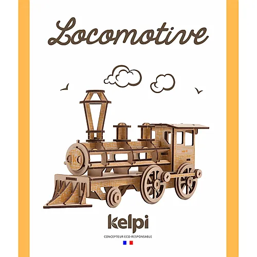 Kelpi Lokomotive Gelb (fr-en-es-it-dk-nl)
