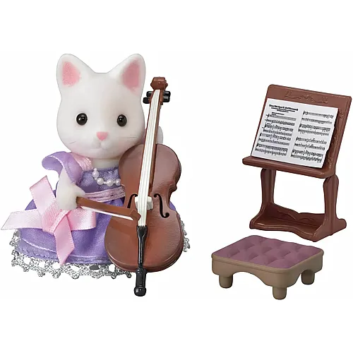 Sylvanian Families Figuren Town Cello Konzert-Set 6010