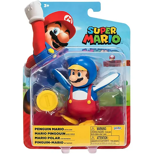 Jakks Pacific Super Mario - Pingiun-Mario mit M�nze - Spielfigur