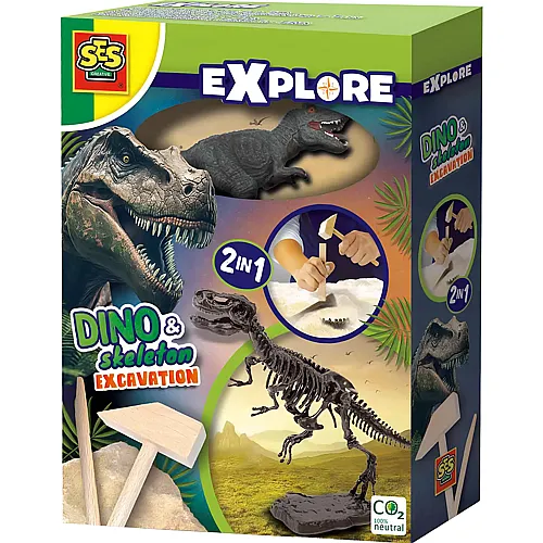 Dino and Skeleton Dig 2in1  T-Rex